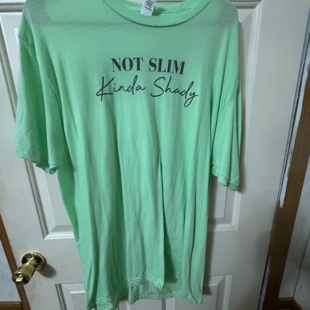 Tultex Light Green Graphic Tee - Short Sleeve